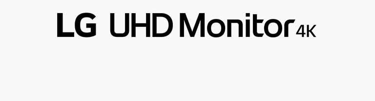 Banner with text "LG UHD Monitor 4K"
