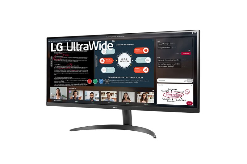 LG UltraWide™ 34" FHD IPS Display Monitor, 34WP500-B