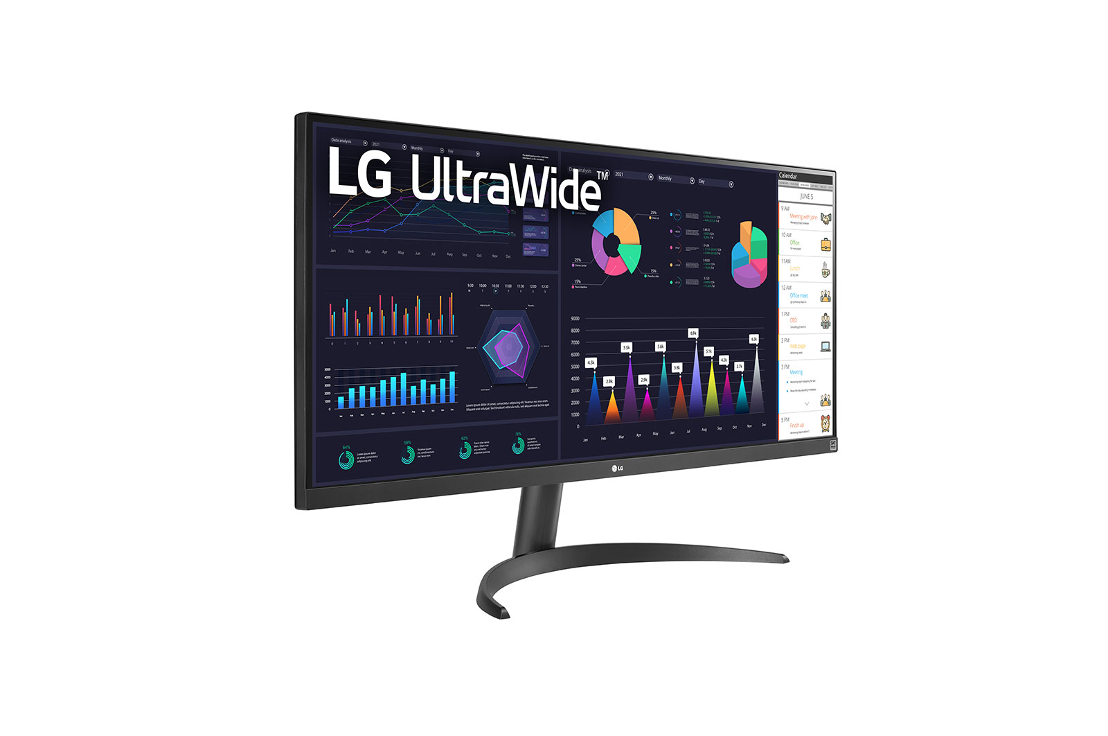 LG UltraWide™ 34" FHD IPS Display Monitor, 34WQ500-B