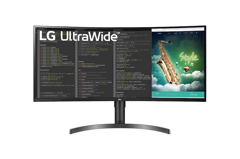 LG UltraWide™ 35" Curved QHD VA Display Monitor, 35WN75C-B