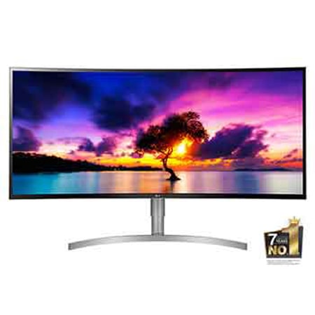 LG UltraWide™ 38" HDR 10 IPS Monitor with sunset display, front view, 38WK95C-W