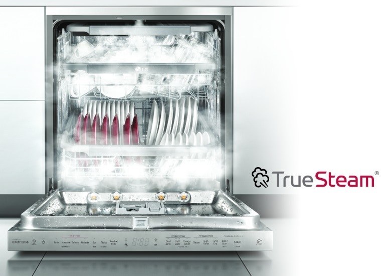 Front Control Dishwasher with TrueSteam® in Silver