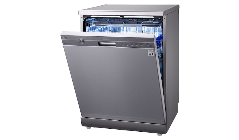 LG 14L TrueSteam™ Direct Drive Dishwasher with SmartRack™ and UV Sterilization, D1464CF