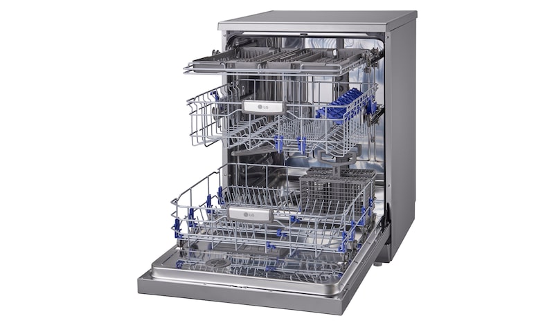 LG 14L TrueSteam™ Direct Drive Dishwasher with SmartRack™ and UV Sterilization, D1464CF