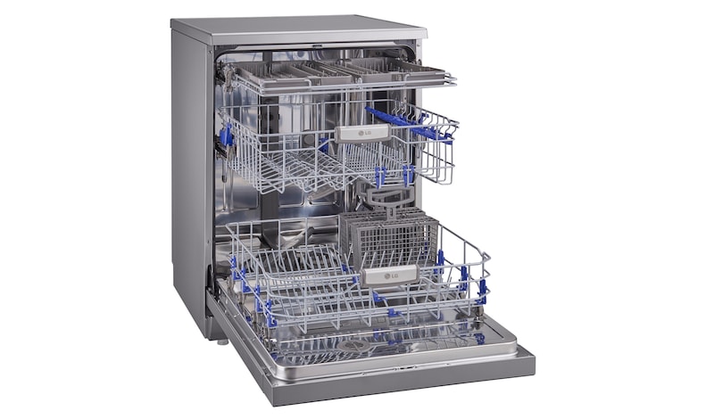 LG 14L TrueSteam™ Direct Drive Dishwasher with SmartRack™ and UV Sterilization, D1464CF
