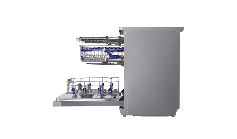 LG 14L TrueSteam™ Direct Drive Dishwasher with SmartRack™ and UV Sterilization, D1464CF