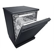 LG THINQ™ Top Control Dishwasher QuadWash® & True Steam®, in black, DFB227HM
