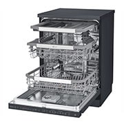 LG THINQ™ Top Control Dishwasher QuadWash® & True Steam®, in black, DFB227HM