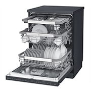 LG THINQ™ Top Control Dishwasher QuadWash® & True Steam®, in black, DFB227HM