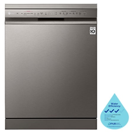 Front Control Dishwasher with TrueSteam in Silver LG SG
