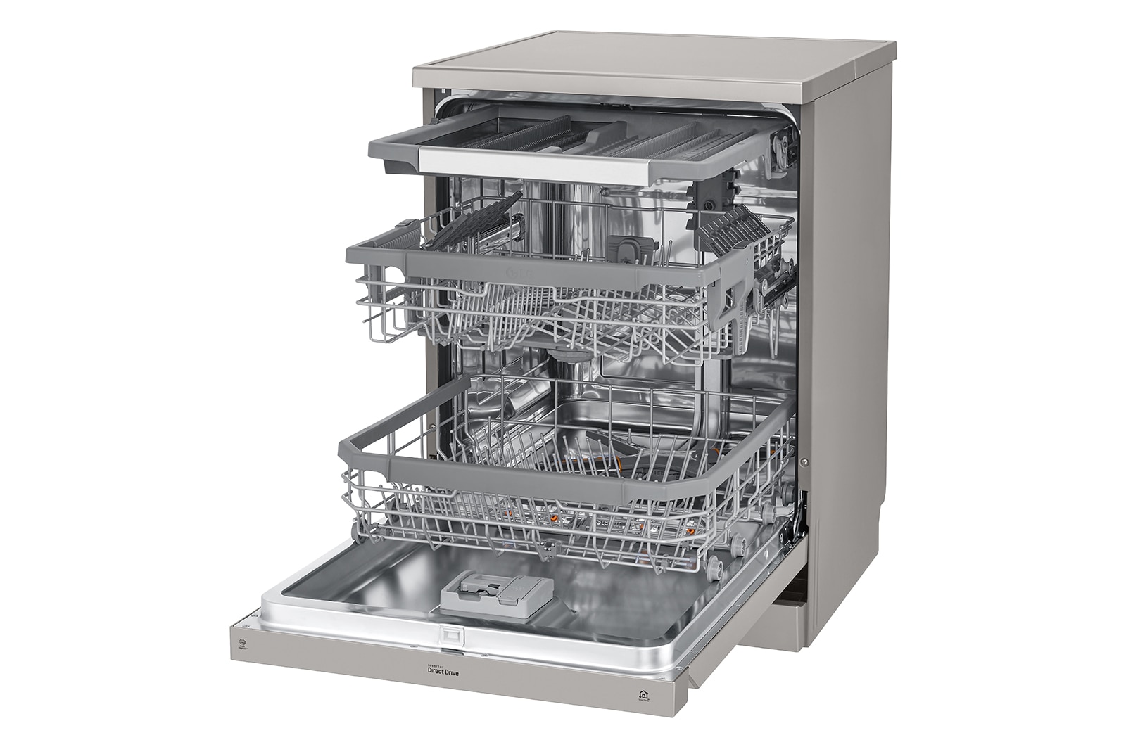 LG Front Control Smart Wi-fi Enabled Dishwasher with QuadWash® and True Steam®, DFB425FP