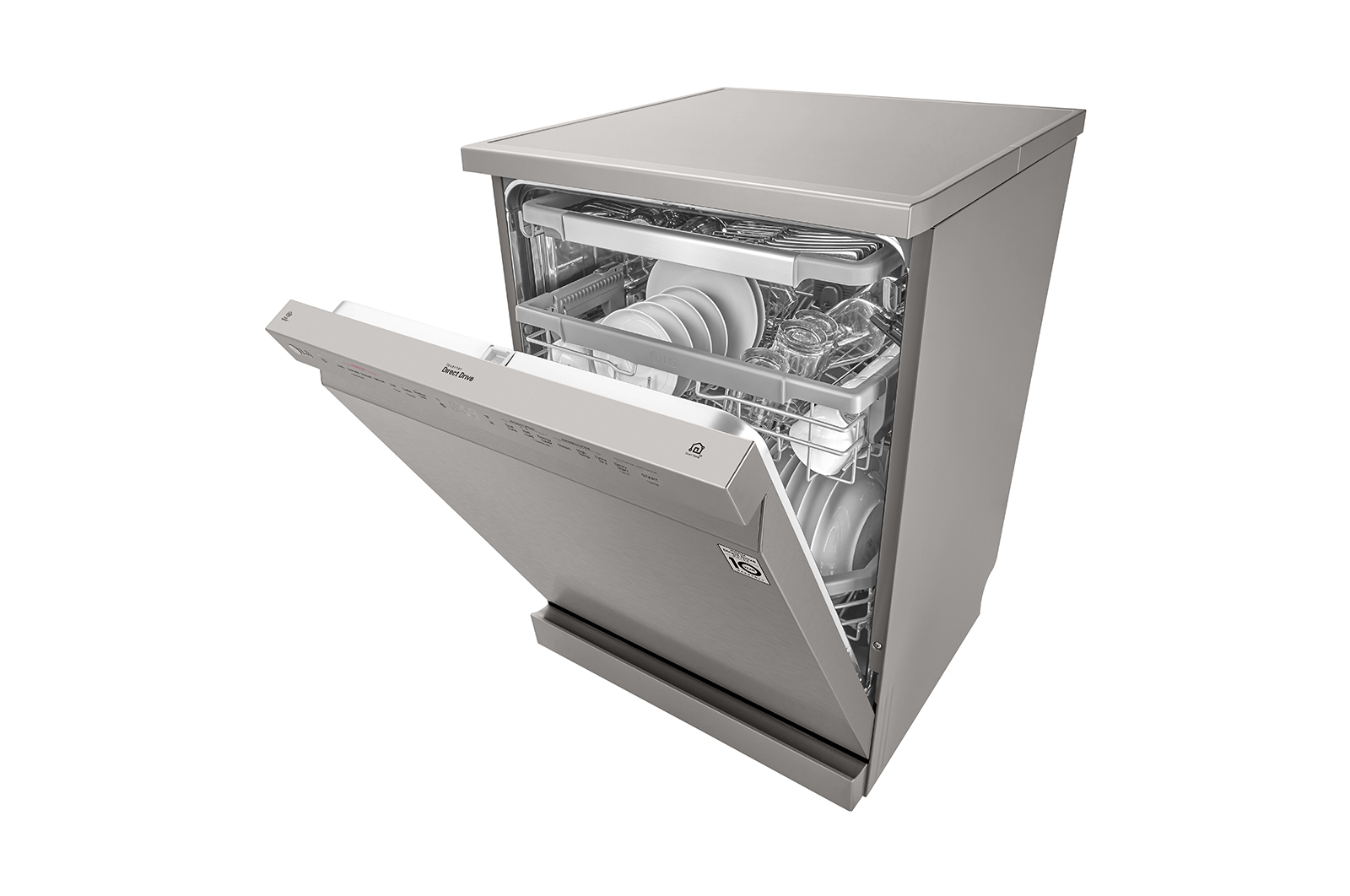 LG Front Control Smart Wi-fi Enabled Dishwasher with QuadWash® and True Steam®, DFB425FP