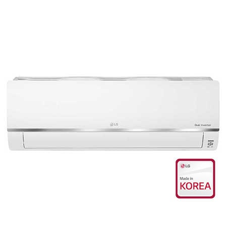 Front view of LG Alpha+ Multi Split Inverter Air Conditioner (ThinQ), 9,000 BTU, white, AMNC09GDJA0