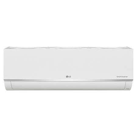 Front view of LG Alpha+ Multi Split Inverter Air Conditioner (ThinQ), 18,000 BTU, white, AMNQ18GSKC0