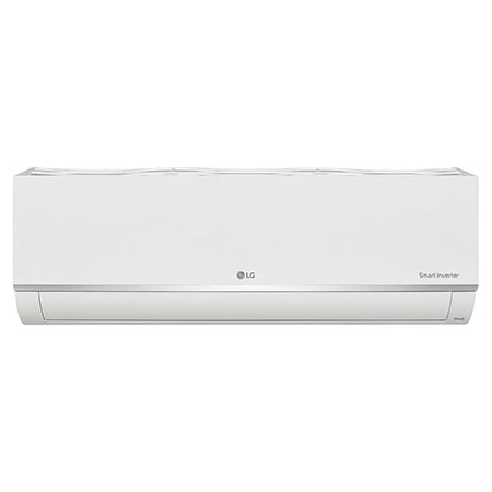 Front view of LG Alpha+ Multi Split Inverter Air Conditioner (ThinQ), 12,000 BTU, white, AMNQ12GSJC0