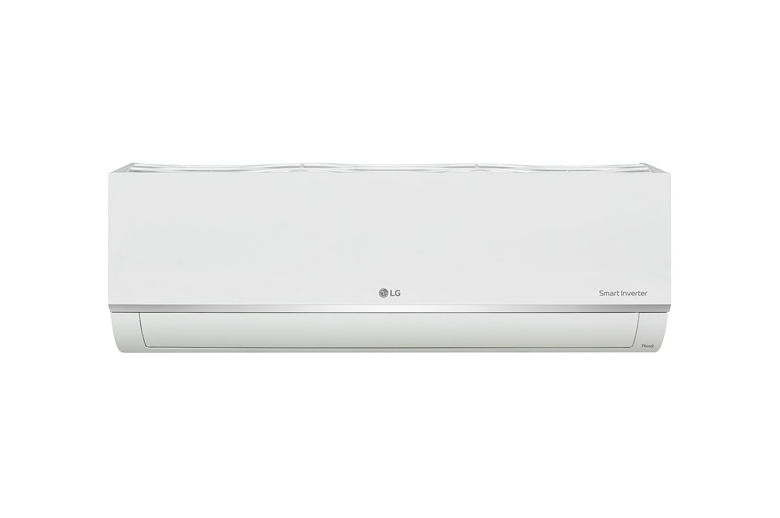 Front view of LG Alpha+ Multi Split Inverter Air Conditioner (ThinQ), 18,000 BTU, white, AMNQ18GSKC0