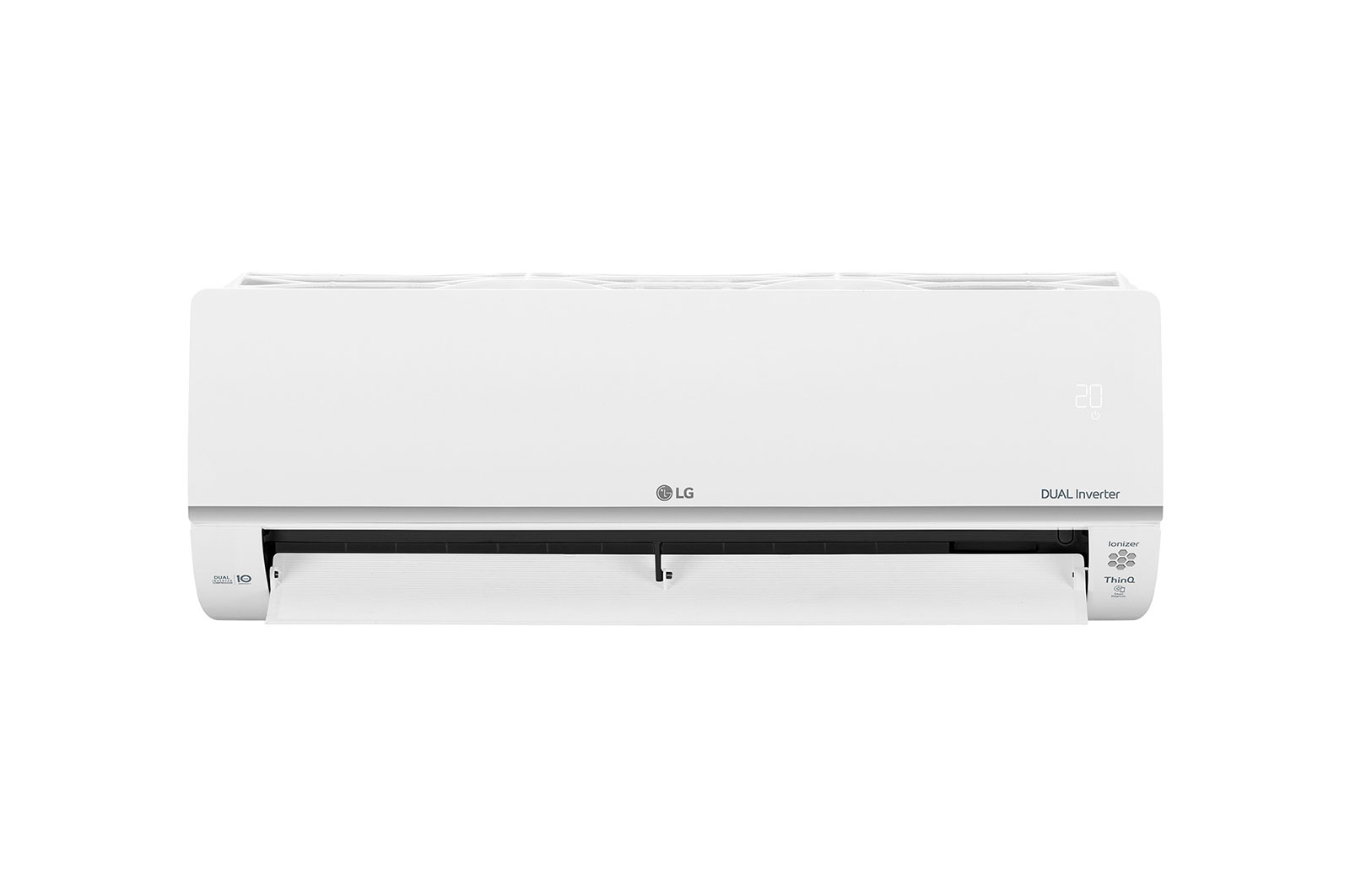 Front view with swing fan open