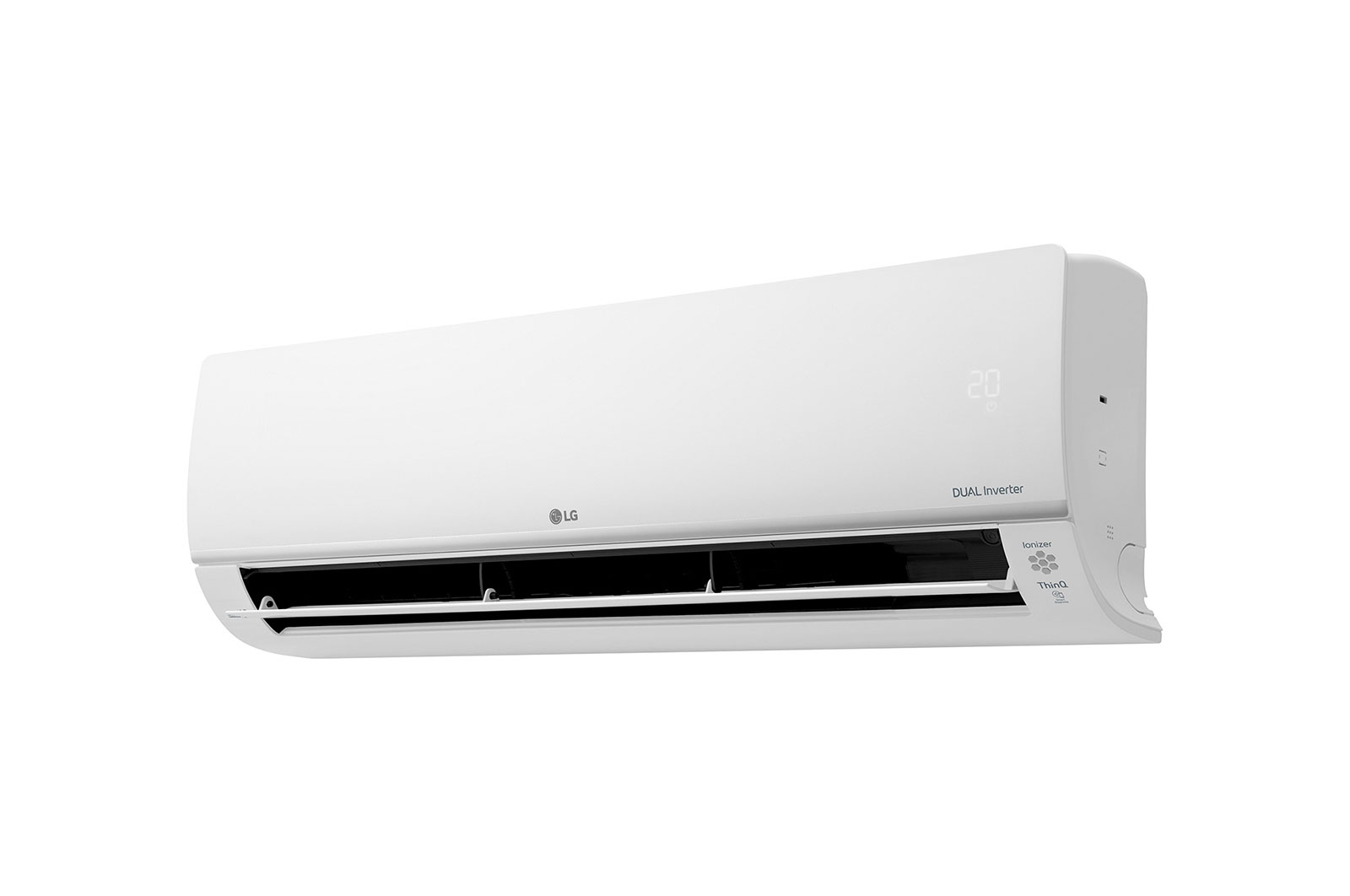 Left side view with swing fan door open
