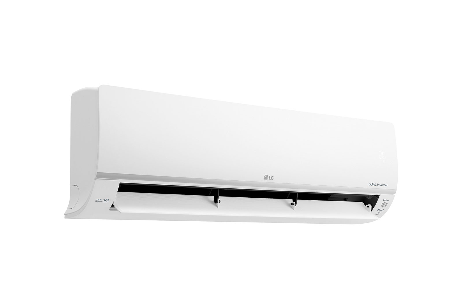 Right side view with swing fan door open