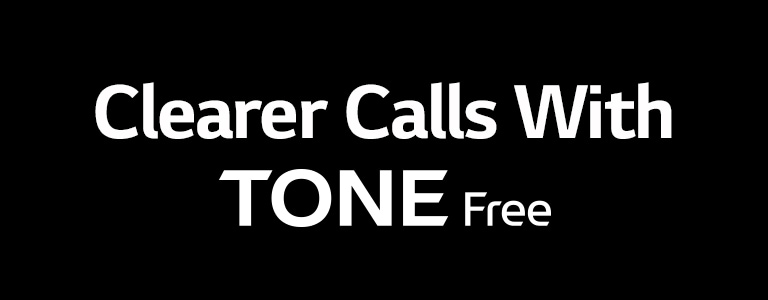 The copy "Clearer Calls With TONE Free"