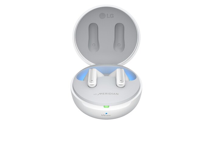 LG TONE Free FP8W - Enhanced Active Noise Cancelling True Wireless Bluetooth UVnano Earbuds, TONE-FP8W