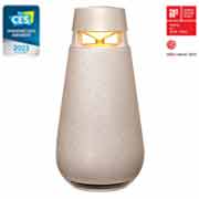 LG XBOOM 360 XO3 - Portable Bluetooth Speaker with 360 Sound, Customizable Mood Lighting (Beige), XO3QBE