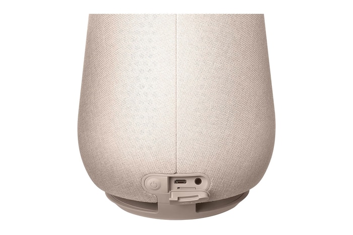 LG XBOOM 360 XO3 - Portable Bluetooth Speaker with 360 Sound, Customizable Mood Lighting (Beige), XO3QBE