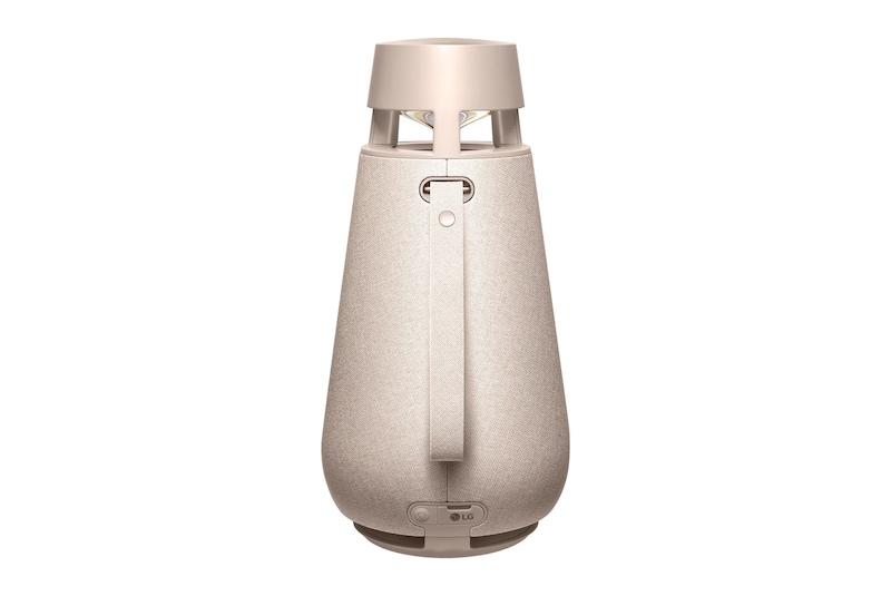 LG XBOOM 360 XO3 - Portable Bluetooth Speaker with 360 Sound, Customizable Mood Lighting (Beige), XO3QBE