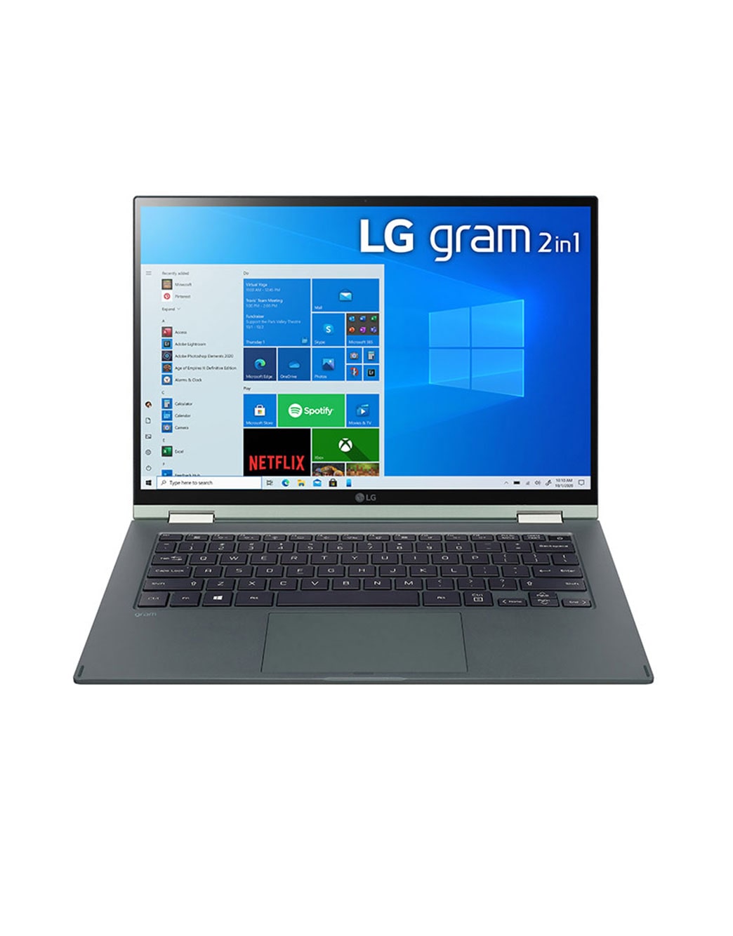 LG gram 14” 2-in-1 Laptop with 16:10 WUXGA IPS Touch Screen Display ...