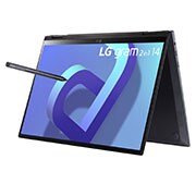 LG gram 14” 2-in-1 Laptop with 16:10 WUXGA IPS Touch Screen Display, 12th Gen Intel® Core™ (Certified Evo™ Platform) i7 Processor and LG Stylus Wacom Pen, 14T90Q-G.AA75A3