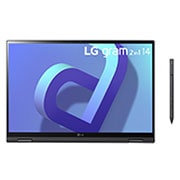 LG gram 14” 2-in-1 Laptop with 16:10 WUXGA IPS Touch Screen Display, 12th Gen Intel® Core™ (Certified Evo™ Platform) i7 Processor and LG Stylus Wacom Pen, 14T90Q-G.AA75A3