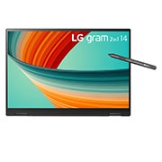 LG gram 14” 2-in-1 Laptop with 16:10 WUXGA Anti-Glare IPS Touch Screen Display, 13th Gen Intel® Core™ (Certified Evo™ Platform) i7 Processor and LG Stylus Wacom Pen, 14T90R-G.AA75A3