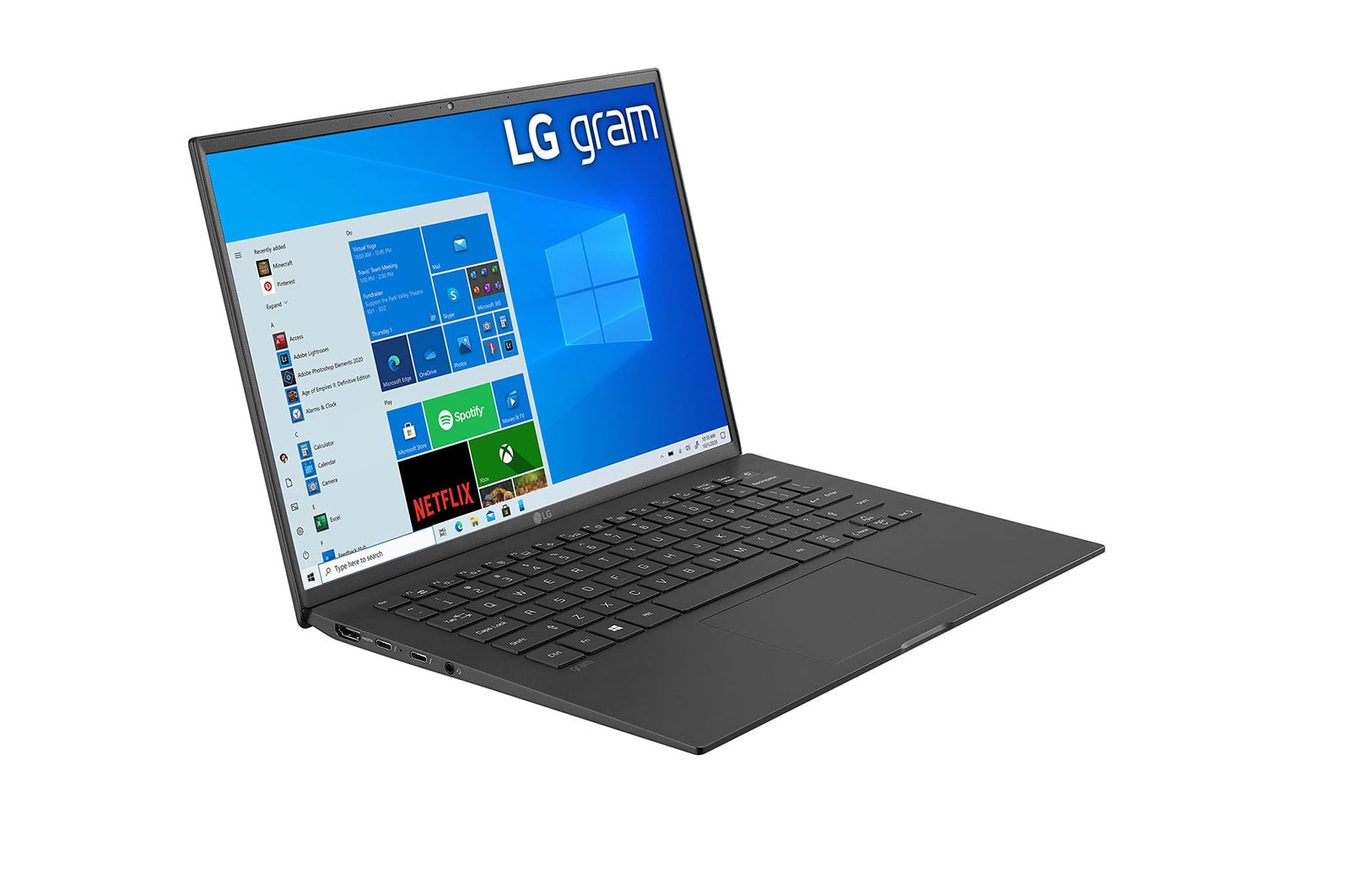 LG gram 14.0" Laptop with 16:10 WUXGA IPS Display, 11th Gen Intel® Core™ (Certified Evo™ Platform) i7 Processor and Thunderbolt™ 4, 14Z90P-V.AP75A3