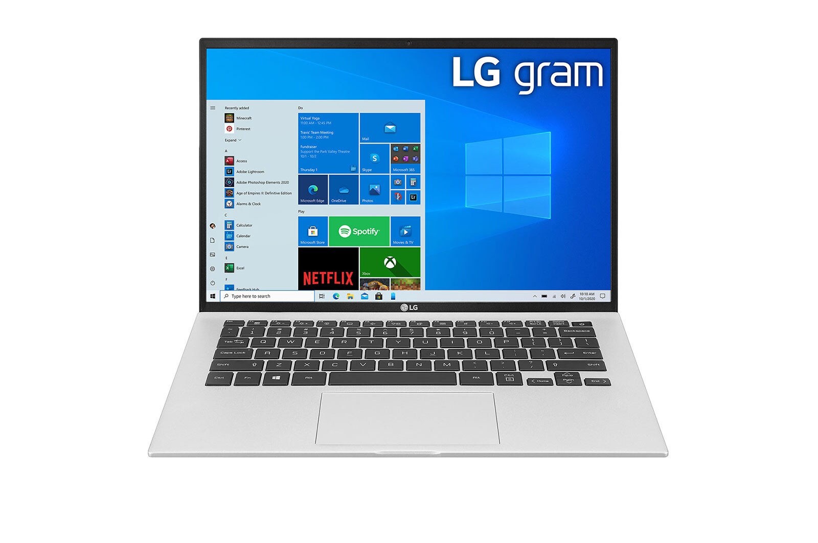 LG gram 14.0" Laptop with 16:10 WUXGA IPS Display, 11th Gen Intel® Core™ (Certified Evo™ Platform) i7 Processor and Thunderbolt™ 4, 14Z90P-V.AP76A3