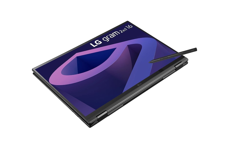 LG gram 16” 2-in-1 Laptop with 16:10 WQXGA IPS Touch Screen Display, 12th Gen Intel® Core™ (Certified Evo™ Platform) i7 Processor and LG Stylus Wacom Pen, 16T90Q-G.AA75A3
