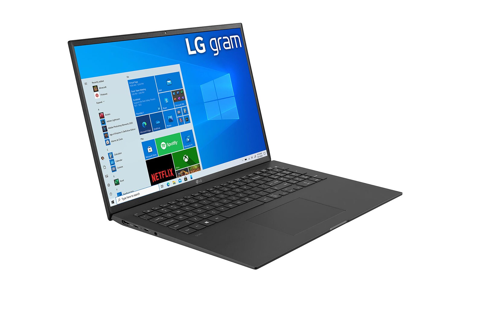 LG gram 17.0" Laptop with 16:10 WQXGA IPS Display, 11th Gen Intel® Core™ (Certified Evo™ Platform) i5 Processor and Thunderbolt™ 4, 17Z90P-G.AA55A3