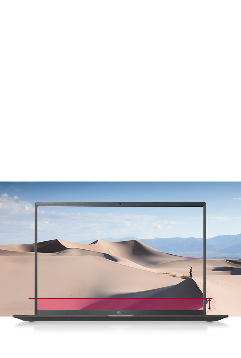 16:10 Large Screen offering bounderless view