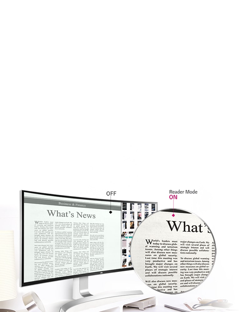 Visual Comfort with Reader Mode