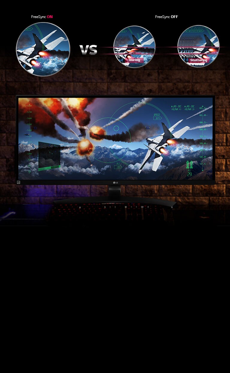 Clear, Live Gaming Scenes with FreeSync