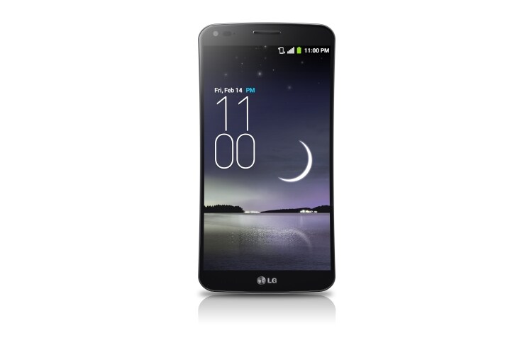 Front view of Now It&#39;s All Possible LG G Flex D958