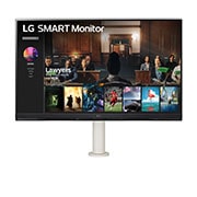LG UHD 4K 32" SMART Monitor with Ergo Stand, 32SQ780S-W