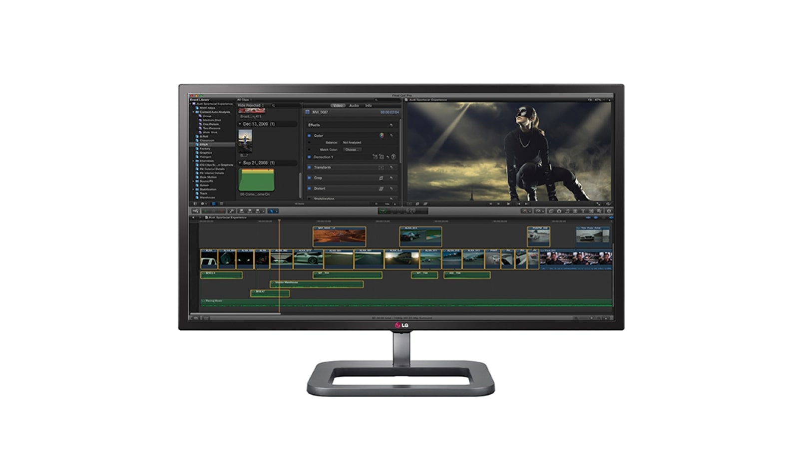 Front view of 31" 17:9 4K UHD Monitor 31MU97