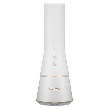 Front view of LG Pra.L Dual Cleanser in white, BCL 1