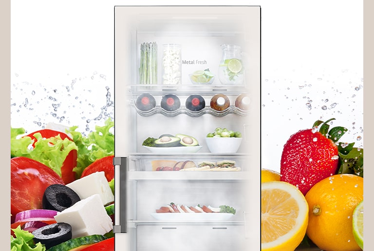 386L One Door Refrigerator in Glass Mint GB B3863MN LG SG
