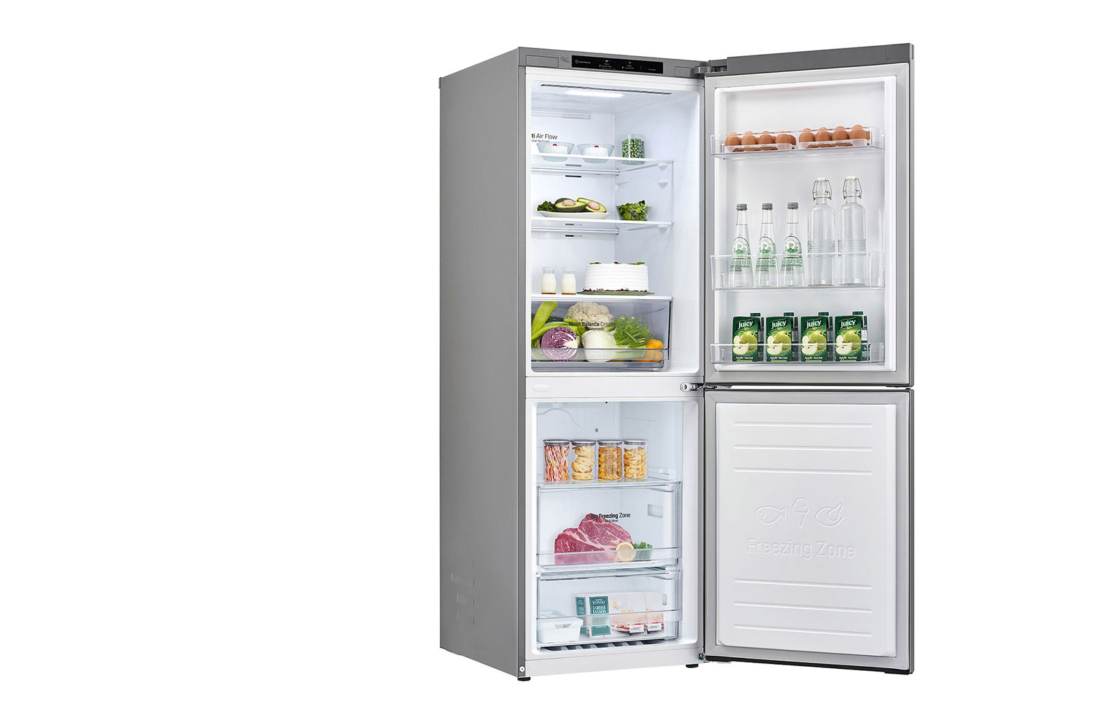 LG 306L Bottom Freezer Refrigerator with Smart Inverter Compressor™, GB-B306PZ