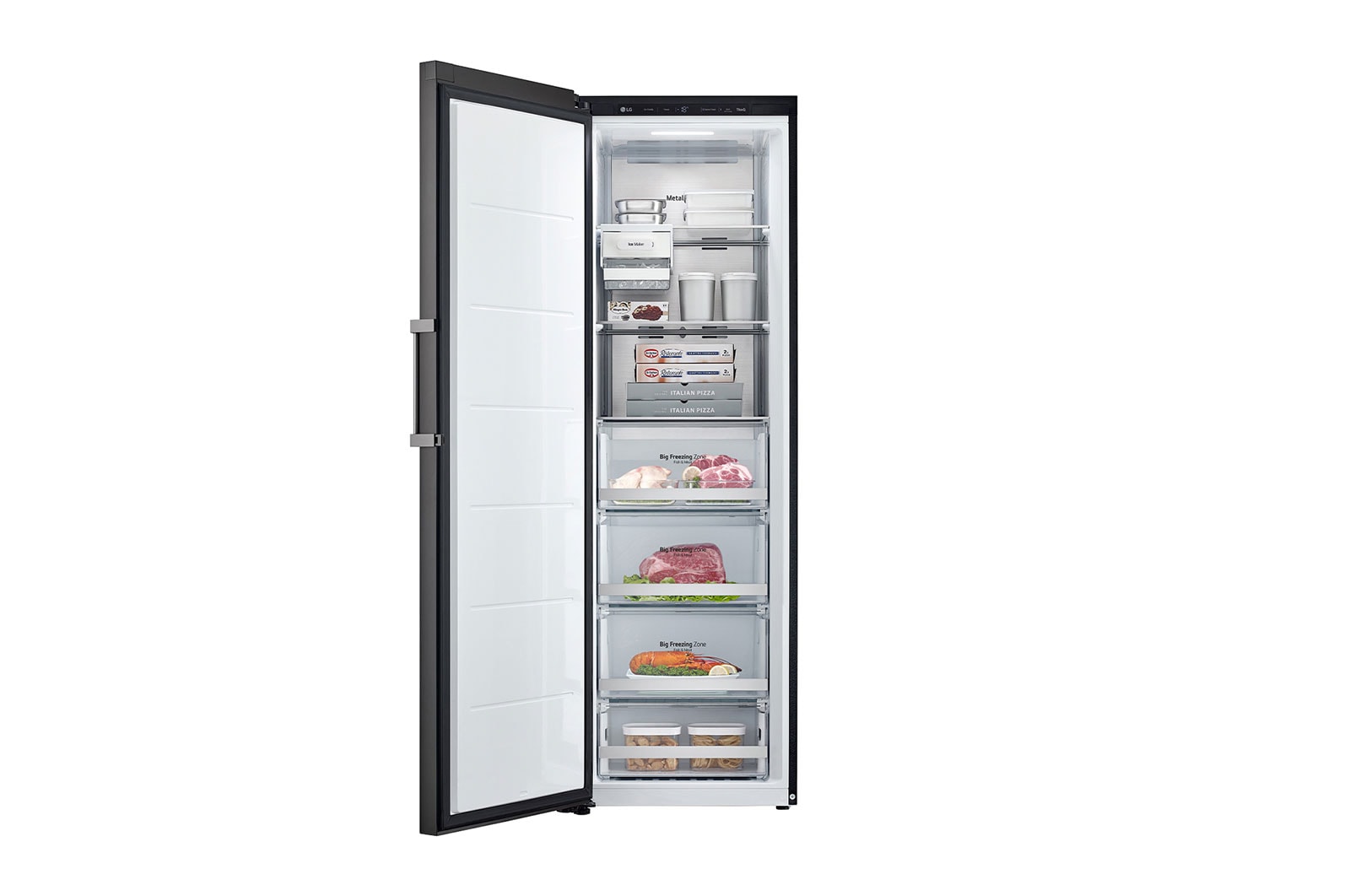 LG 324L 1 Door Freezer with Smart Inverter Compressor in Glass Beige, GB-B3243BE