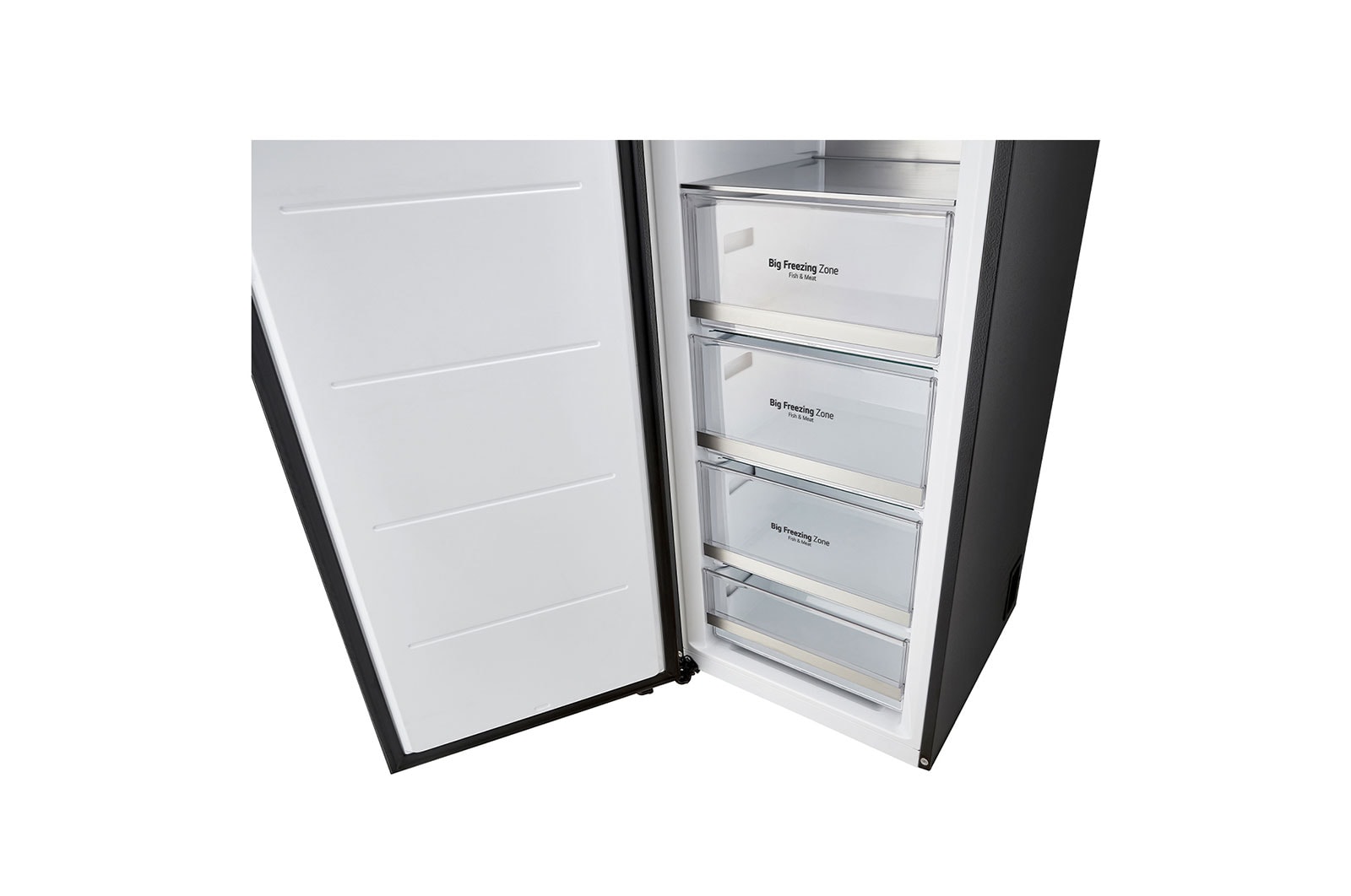 LG 324L 1 Door Freezer with Smart Inverter Compressor in Glass Beige, GB-B3243BE