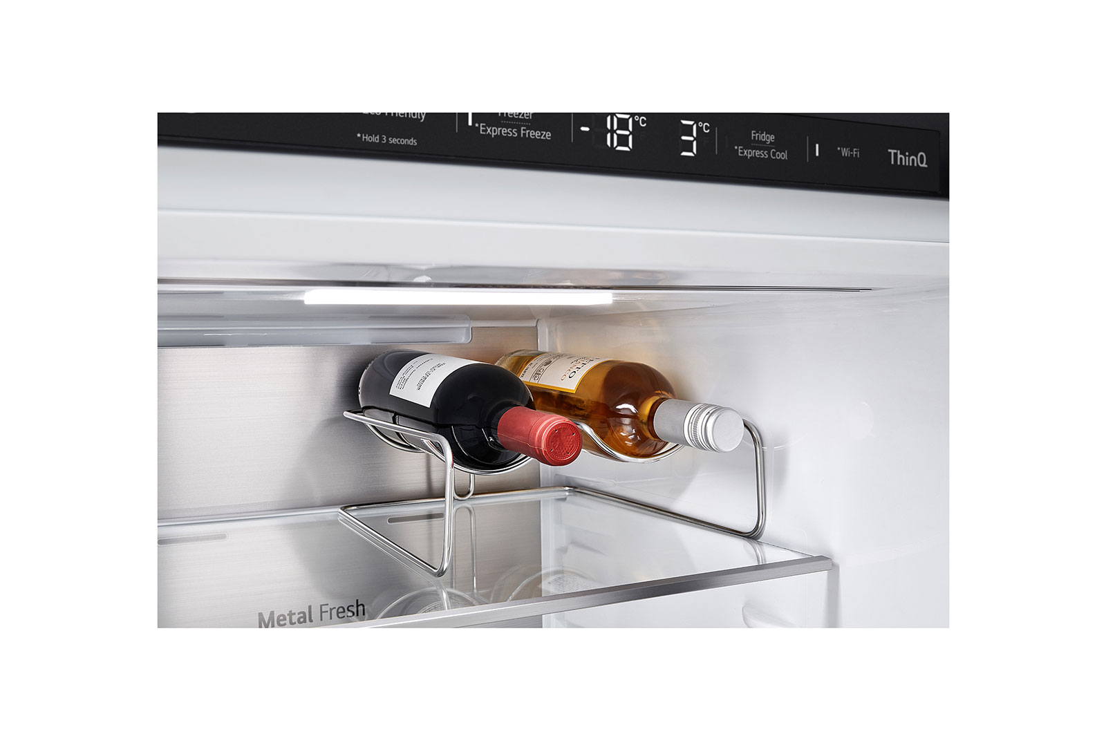 LG 344L Bottom Freezer Refrigerator with Smart Inverter Compressor™ in Cream Beige(Glass)               , GB-B3442BE