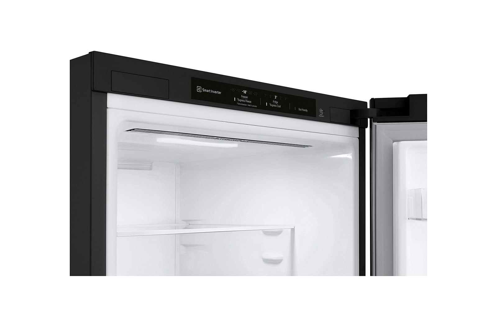 LG 341L Bottom Freezer with Smart Inverter Compressor™ in Matt Black, GB-B3442MC