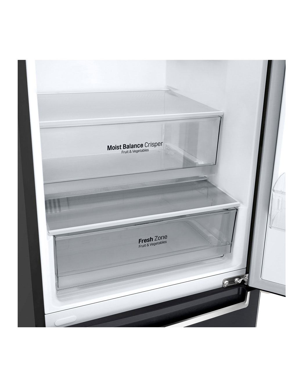 341L Bottom Freezer with Fresh Zone in Matt Black LG SG